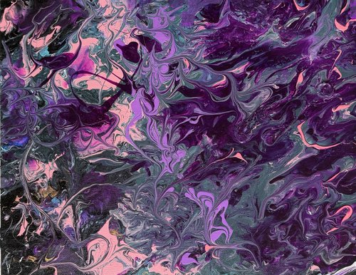 Cosmic Koi Ascending From A Sea Of Gems